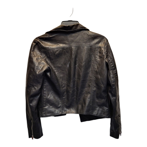 H&M Divided Womens Black Bomber Jacket, Sleek Versatile Design - Size 6 - Picture 2 of 7